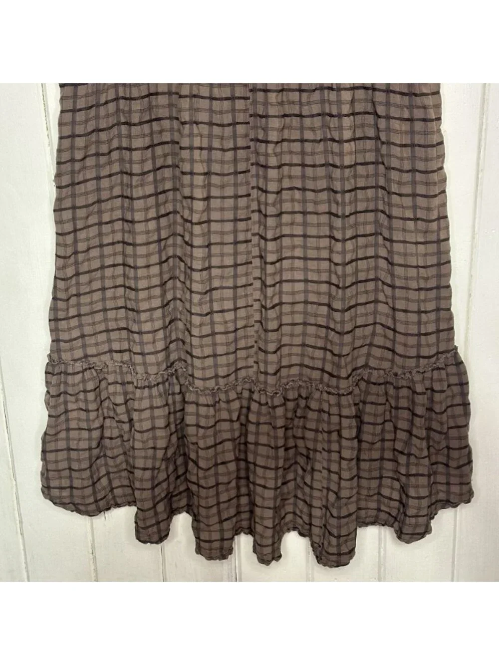 Free People Edie Size Large Oversized Duster Lagenlook Cottagecore Maxi Dress - Picture 7 of 16